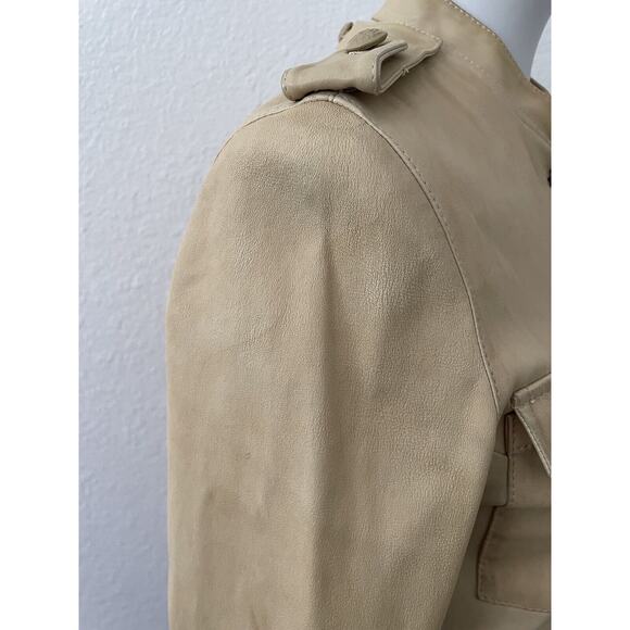 3.1 Phillip Lim Jacket Lamb Leather Button Front FLAW - Picture 12 of 16